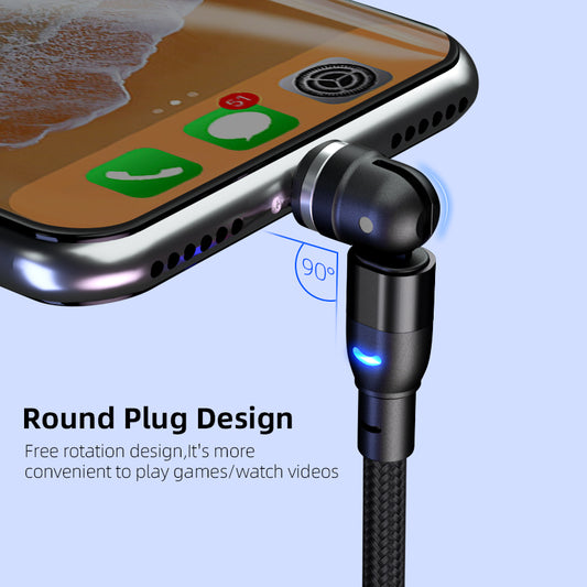 40° SpinMag 3-in-1 Magnetic Charging Cable